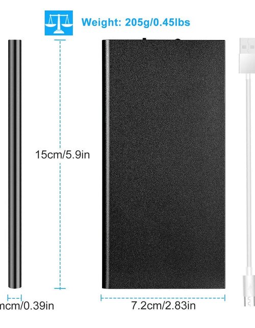 Load image into Gallery viewer, 20000Mah Power Bank for Heated Vest Portable Charger 5V 2.1A Dual USB Ports Battery Pack for Heated Blanket Clothing Black
