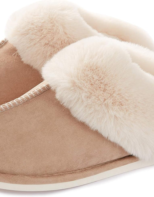 Load image into Gallery viewer, Womens Slippers with Memory Foam Fluffy Soft Warm Slip on House Slipper Anti-Skid Cozy Plush for Indoor Outdoor

