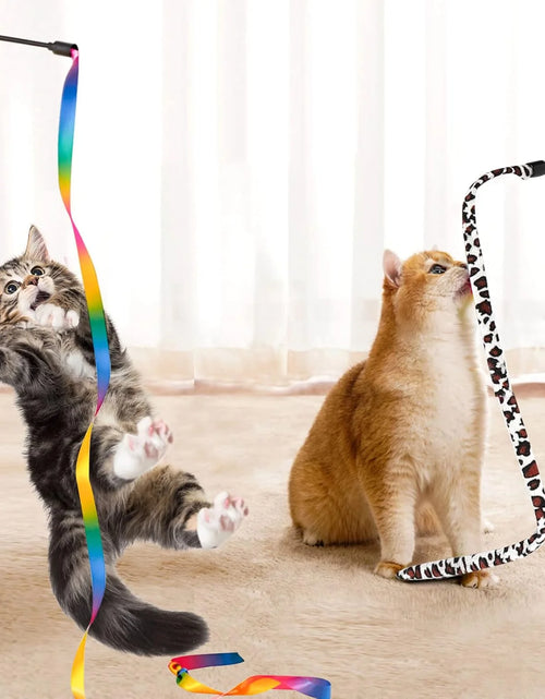 Load image into Gallery viewer, 34Pcs Cat Toys Kitten Toys, Interactive Kitty Toys with Collapsible Cat Tunnels Tent, Cat Wand Catnip Feather Teaser
